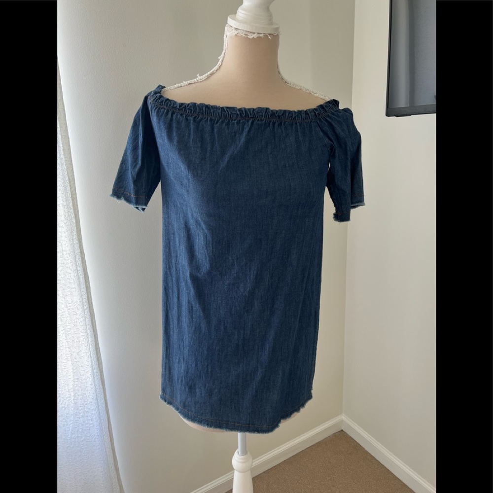 Denim dress size small